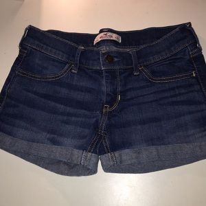 Hollister dark wash denim shorts